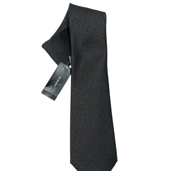 Mens Gift Set Perry Ellis Belt Alfani Tie Argyle Socks Sakkas Gray Black NWT - Picture 5 of 10